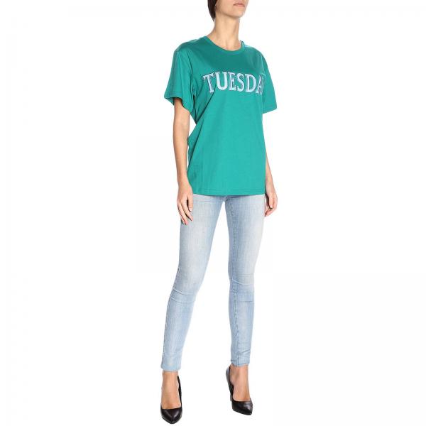 Maniche T shirt Corte Week Tuesday Rainbow A drQsth