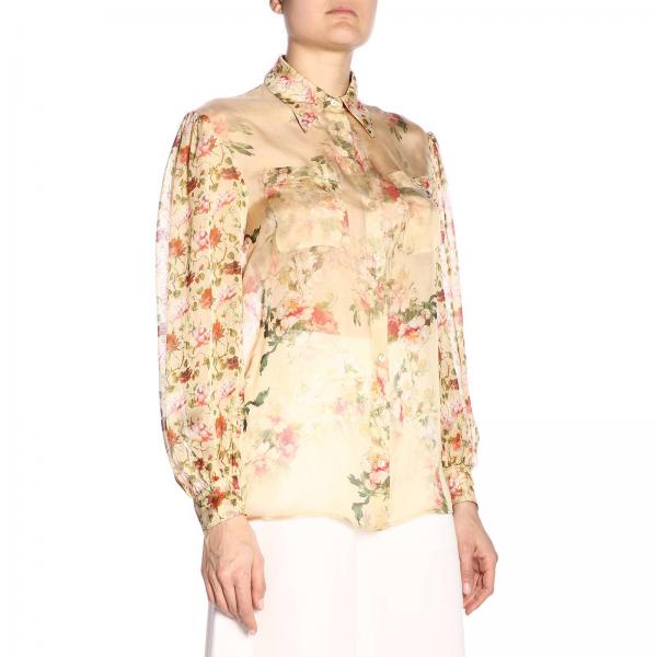 Stampa Seta English English Camicia Stampa Rose Camicia Seta Rose DHEW9I2