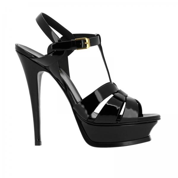 Shoes women Saint Laurent | Heeled Sandals Saint Laurent Women Black ...