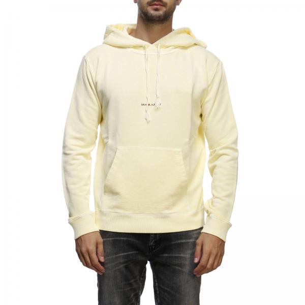 Con Cappuccio Felpa Basic Saint E Stampa Micro Laurent 5ARLj3qc4