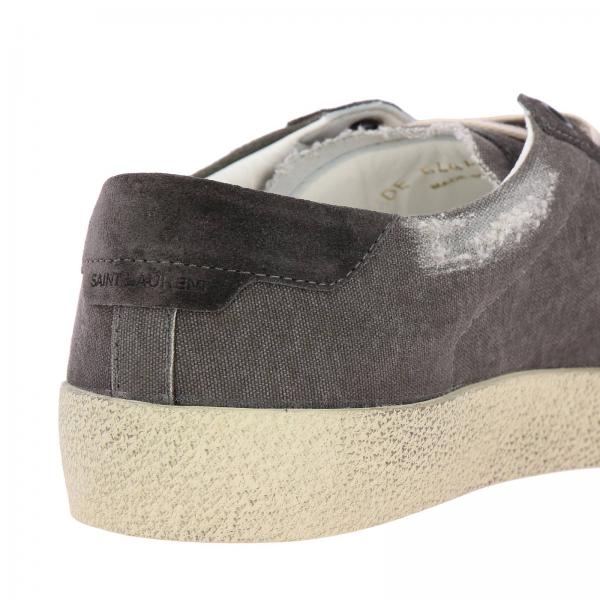 E Stringata Camoscio Effetto Con Laurent Tela Logo In Used Sneakers Saint Yby6gf7v