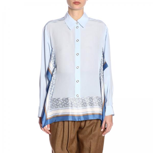 Camicia Seta A Foulard Burberry In n0Nwm8