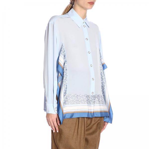 Camicia Seta A Foulard Burberry In n0Nwm8