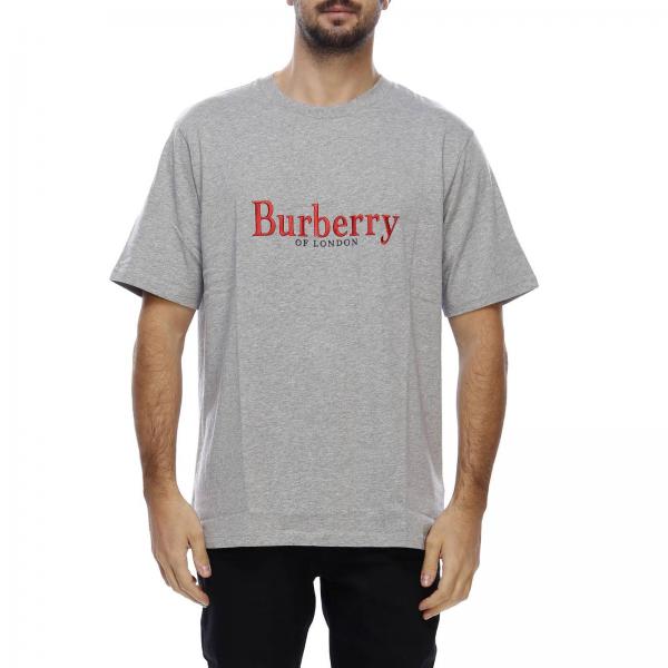 BURBERRY: t-shirt for man - Grey | Burberry t-shirt 8007829 ABTOT ...