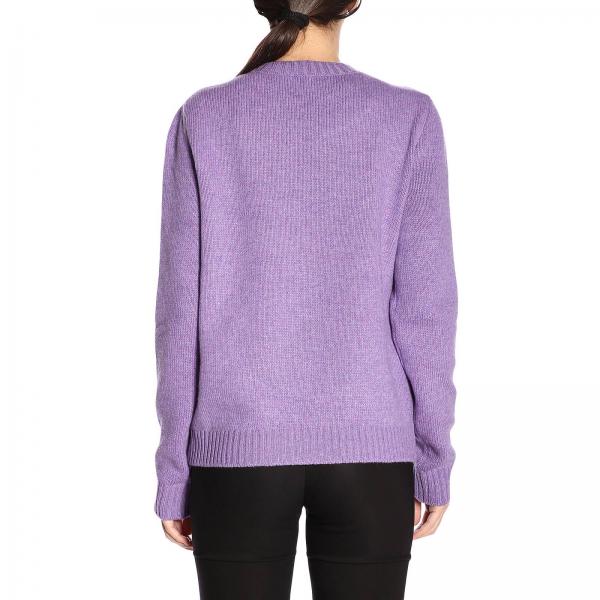 Pullover In A Gatto Girocollo Con Maxi Jacquard Ok8nwNXZ0P