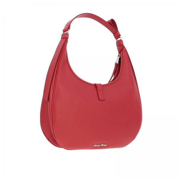In Pelle Logo E Borsa A Fibbia Centrale 2bya Spalla Donna MiuHobo Con 5bc055 Ooo Liscia Medium mw0ONnv8