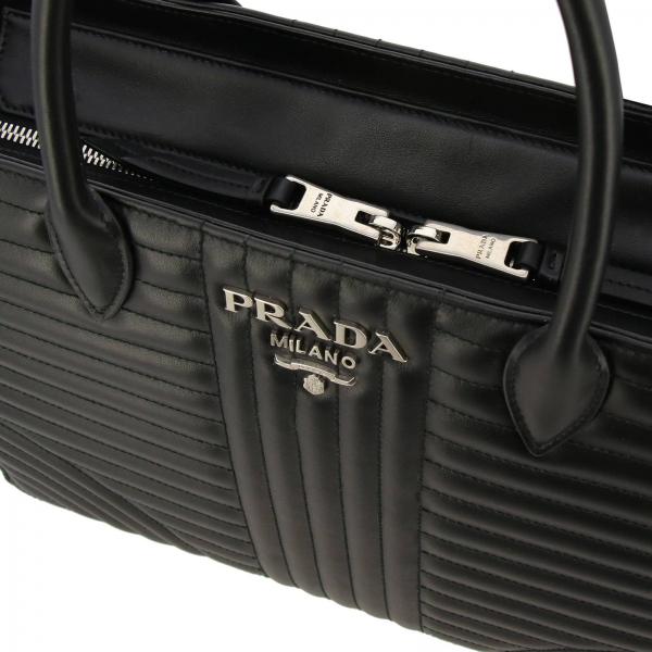 Prada Mano A NeroDiagramme Donna In Trapuntata Pelle 2d91 Borsa 1ba195ooi N0nvOm8w