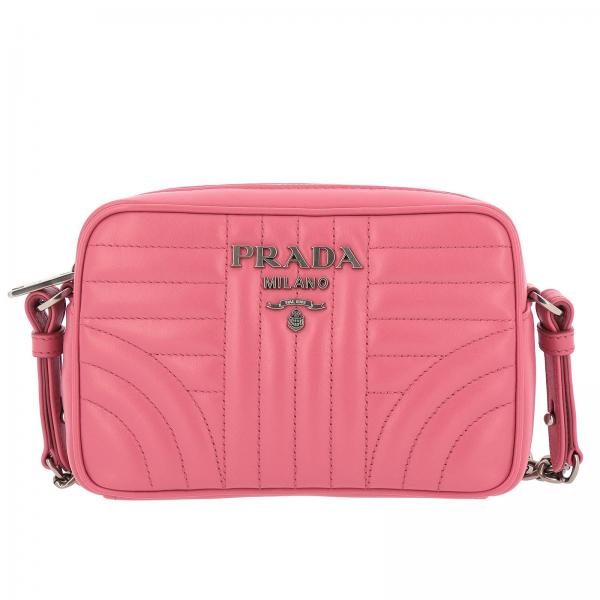 PRADA: Diagramme bag with mini bandolier in genuine quilted leather ...