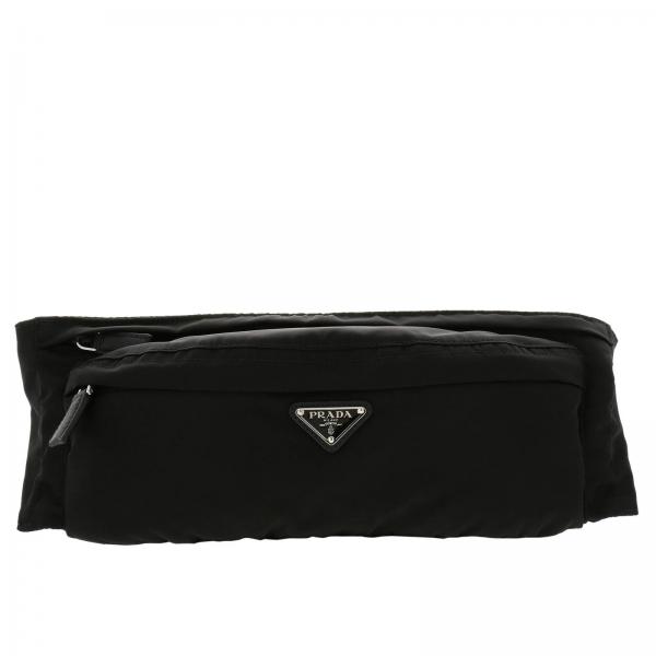 PRADA: belt bags for man - Black | Prada belt bags 2VL132WOX 973 online ...