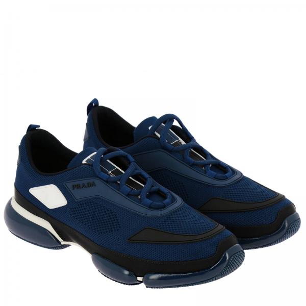 Clodbust In Gomma Con Logo E Sneakers Tessuto Tecnico Prada Ygy76Ivbfm