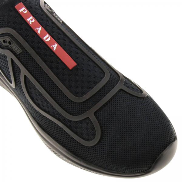 Tecnico Slip Sneakers Prada Mesh America's In Logo Con Cup On Lqc34RAj5
