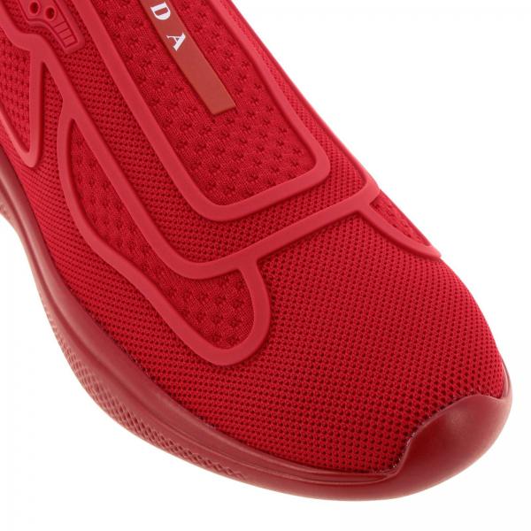 Tecnico Slip Sneakers Prada Mesh America's In Logo Con Cup On Lqc34RAj5