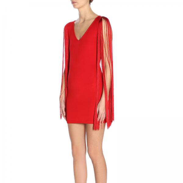 Frange Couture Moschino Di Abito Con Maniche A Tubino Tl1uFK35Jc