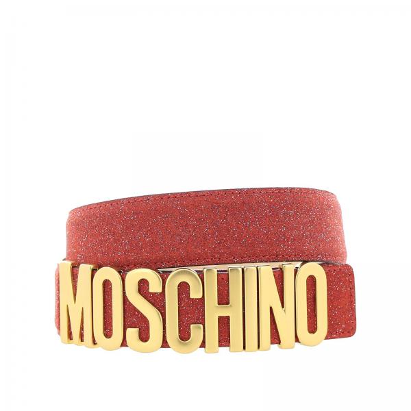 Moschino Couture Outlet: belt for woman - Red | Moschino Couture belt ...