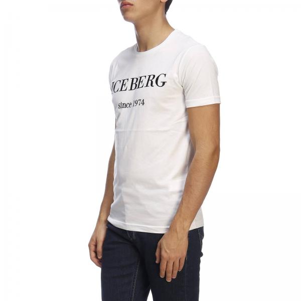 T Iceberg shirt 1974 Stampa Basic A Corte Con Maxi Maniche cKJl35TFu1