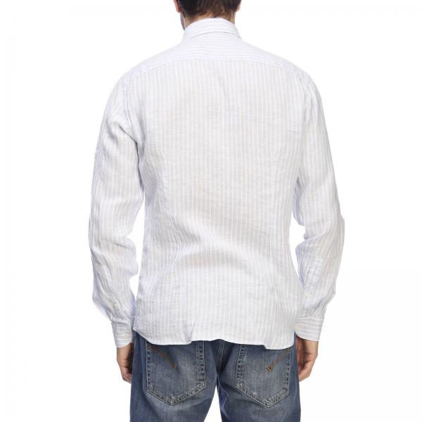 In Collo Fay Con Bacchettato Camicia Francese Lino PTiwOklXZu