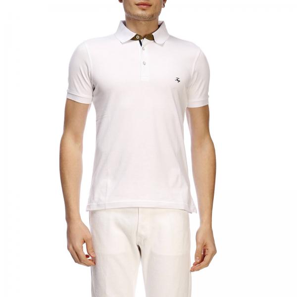 Contrasto In Polo Fay Maniche Logo Bordi A Cotone Piqué Con E Corte jqVGLUzMpS