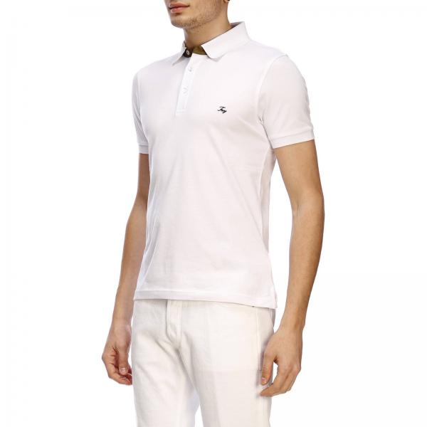 Contrasto In Polo Fay Maniche Logo Bordi A Cotone Piqué Con E Corte jqVGLUzMpS
