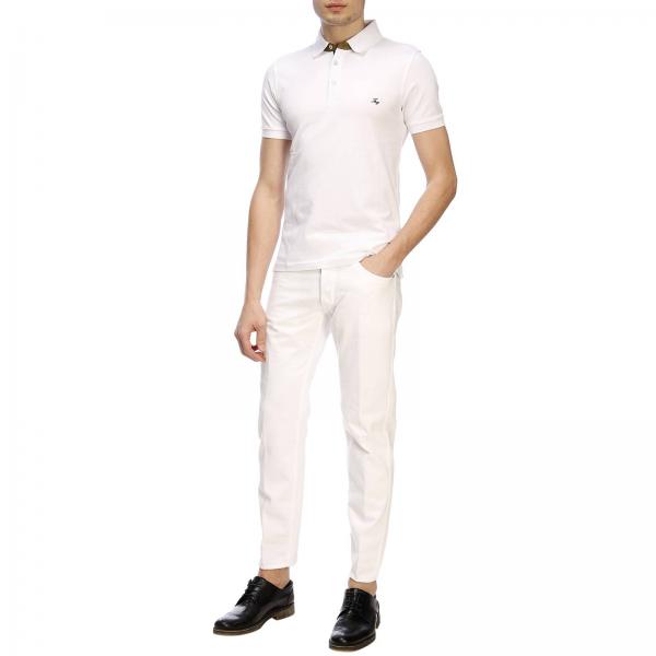 Contrasto In Polo Fay Maniche Logo Bordi A Cotone Piqué Con E Corte jqVGLUzMpS