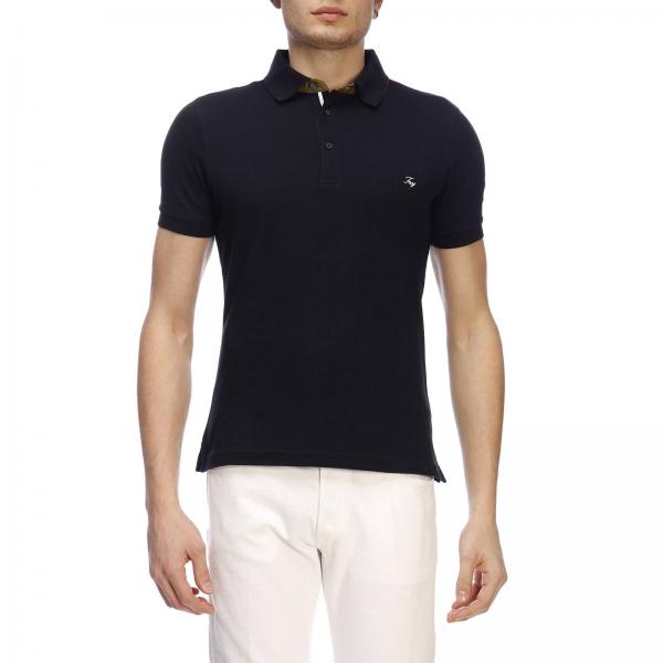 Contrasto In Polo Fay Maniche Logo Bordi A Cotone Piqué Con E Corte jqVGLUzMpS