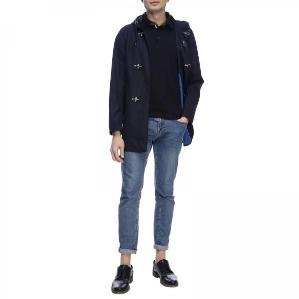 Contrasto In Polo Fay Maniche Logo Bordi A Cotone Piqué Con E Corte jqVGLUzMpS