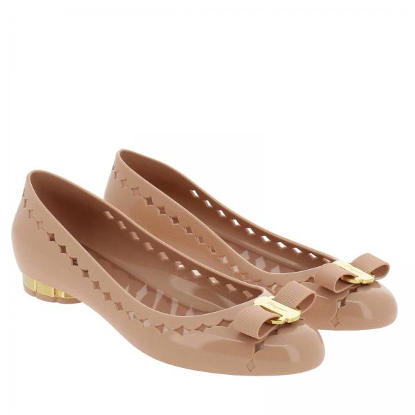 Ballerina Gros Con E Jelly Gomma Fiocco grain Tacco In Fiore kXZiPOu