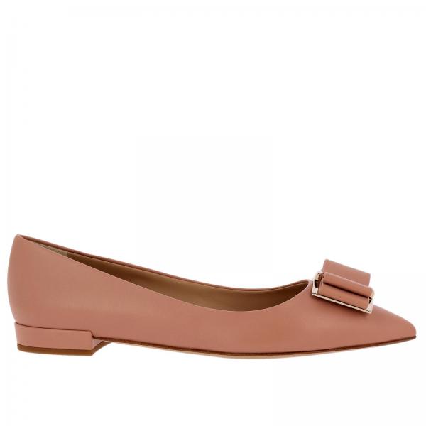 Salvatore Ferragamo Outlet: Shoes women - Nude | Ballet Flats Salvatore ...