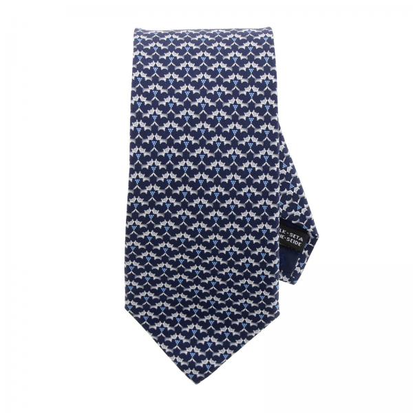 Salvatore Ferragamo Outlet: Tie men | Tie Salvatore Ferragamo Men Navy ...