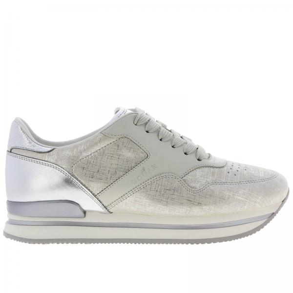 Hogan Outlet: sneakers for woman - Silver | Hogan sneakers HXW2220M469 ...