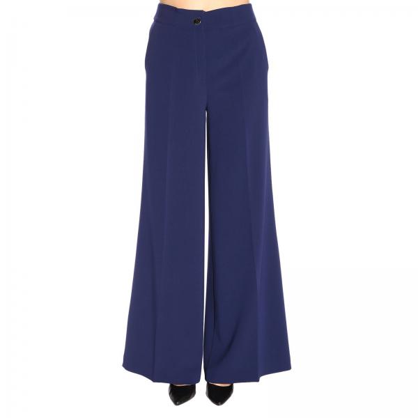 Boutique Moschino Outlet: Trousers women - Blue | Trousers Boutique ...