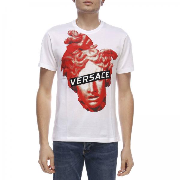 Versace Outlet: T-shirt men | T-Shirt Versace Men White | T-Shirt ...