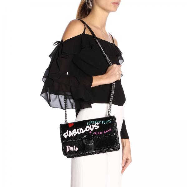 Pinko Outlet Shoulder bag women Crossbody Bags Pinko Women Black