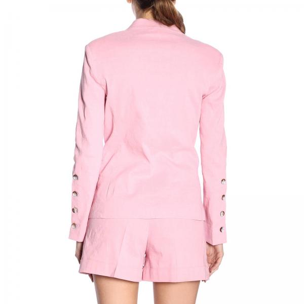 Pinko Outlet Blazer Women Pink Blazer Pinko 1b13jk 7435 Delizia