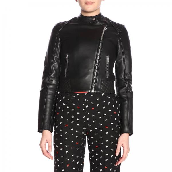 Pelle E Chiodo In Zip Trapuntati Guardingo Asimmetrica Con Dettagli FclK1T3J