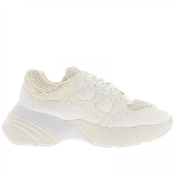 Pinko Outlet: sneakers for woman - White | Pinko sneakers 1H20LS-Y5BP ...