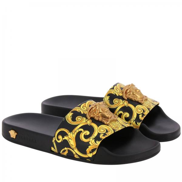 versace print sandals