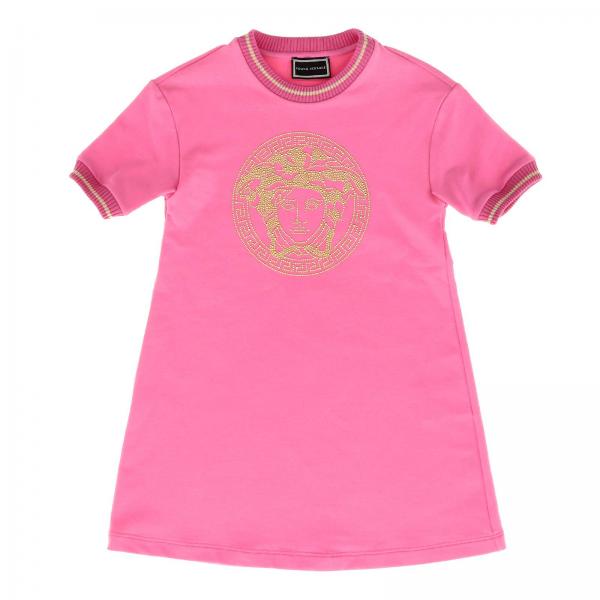 Young Versace Outlet: dress for girls - Fuchsia | Young Versace dress ...