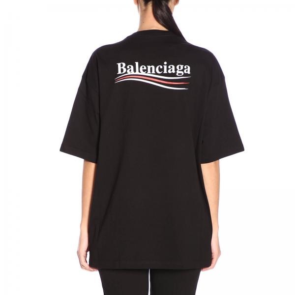 Balenciaga Outlet: T-shirt women | T-Shirt Balenciaga Women Black | T ...