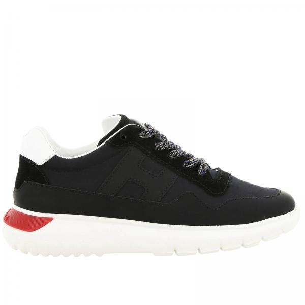 Sneakers Interactive Cube Hogan in pelle nylon e camoscio con big H