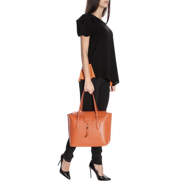 TOD'S: tote bags for woman - Orange | Tod's tote bags XBWANXA0300 FFX ...
