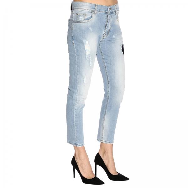 Used In Jeans Con Stretch Toppe Denim Play E Ice Rotture IvY6fgb7y