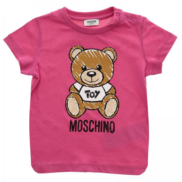Moschino Baby Outlet: t-shirt for baby - Fuchsia | Moschino Baby t ...
