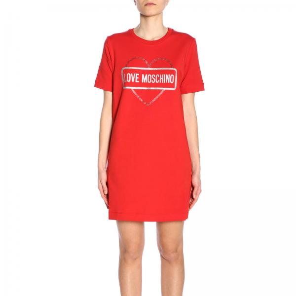 Dress women Moschino Love | Dress Love Moschino Women Red | Dress Love Moschino W5A0206 E2017 