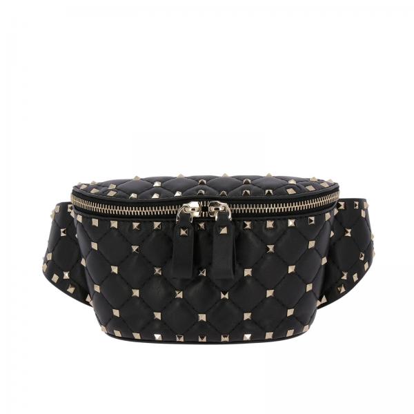 Marsupio Rockstud Spike in vera nappa trapuntata con borchie metalliche