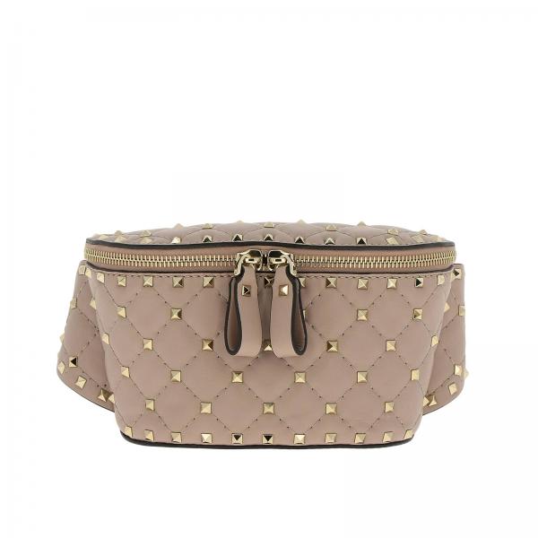 Marsupio Rockstud Spike in vera nappa trapuntata con borchie metalliche