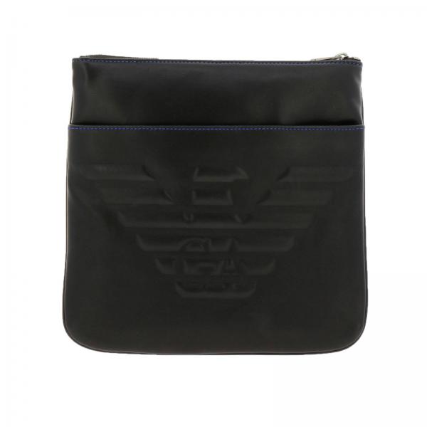Emporio Armani Outlet: Bags men - Black | Shoulder Bag Emporio Armani ...