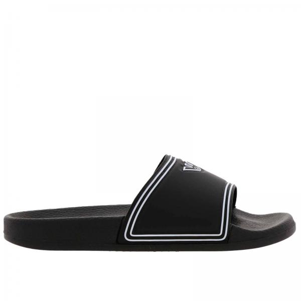 Emporio Armani Outlet: flat sandals for woman - Black | Emporio Armani ...
