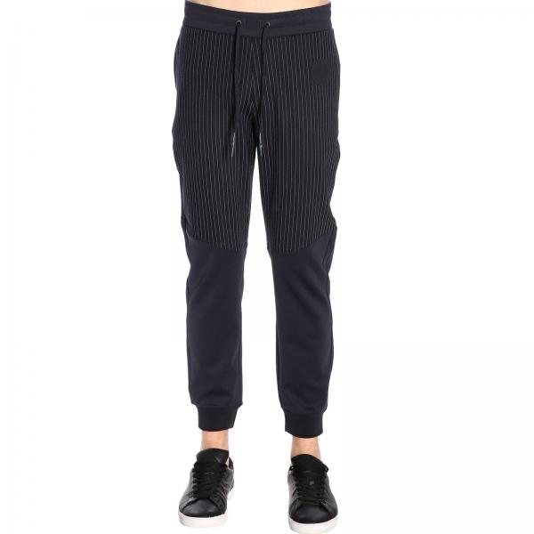 Armani Exchange Outlet: Pants For Man - Blue | Armani Exchange Pants ...