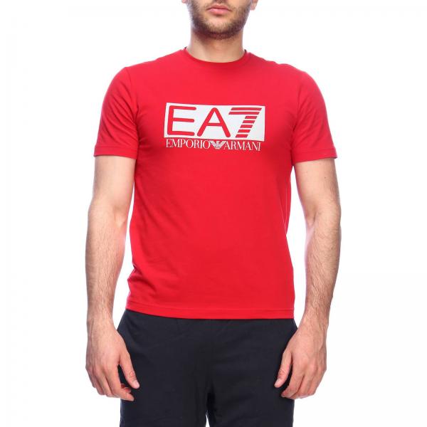 Ea7 Outlet: t-shirt for men - Red | Ea7 t-shirt 3GPT62 PJ03Z online on ...