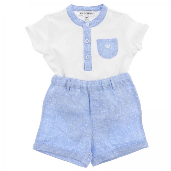 Emporio Armani Outlet: Jumpsuit kids - Gnawed Blue | Jumpsuit Emporio ...